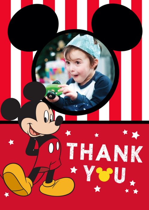 Disney Mickey Mouse Thank You Photo Card