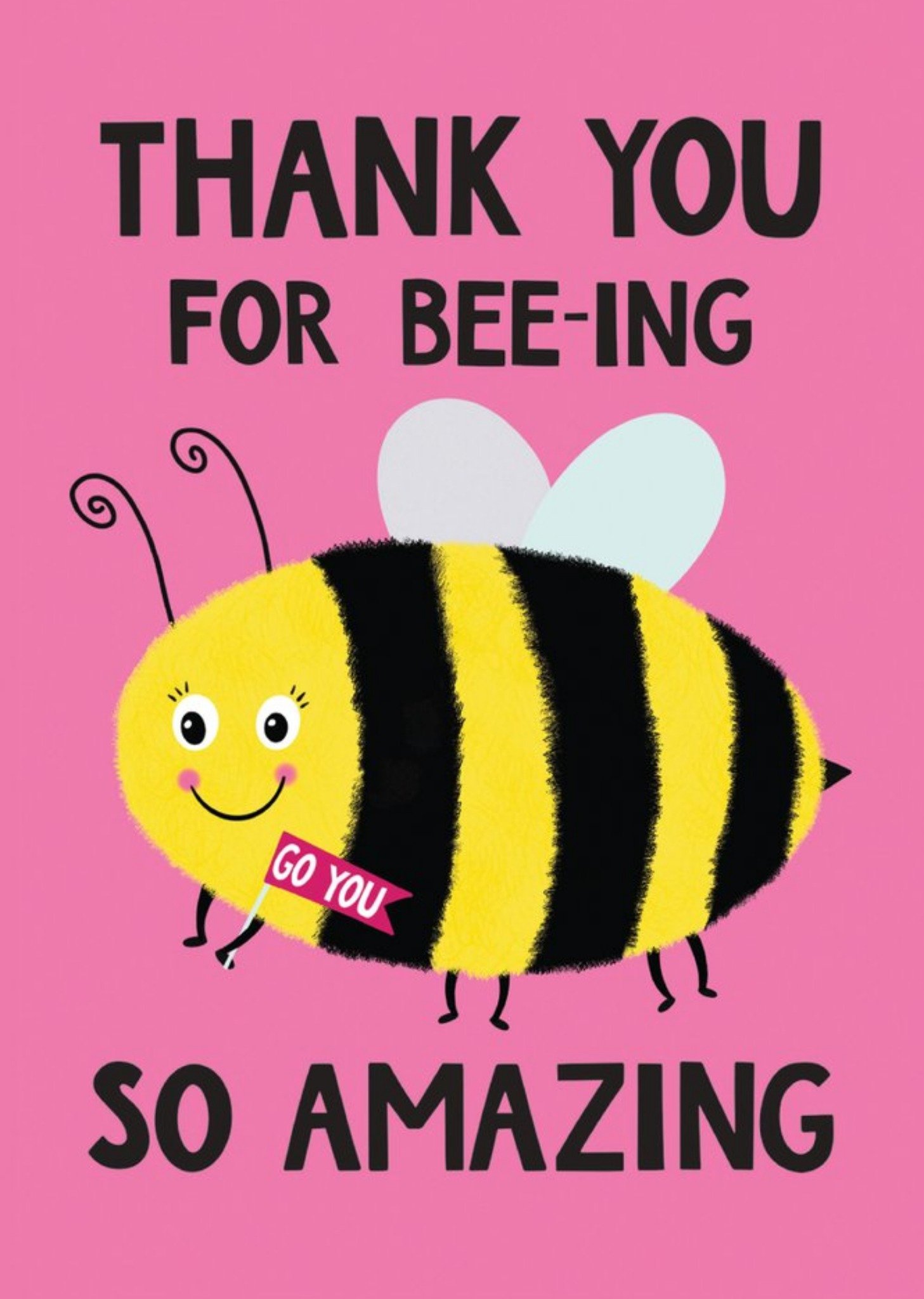 Moonpig Bee-Ing So Amazing Thanks You Card Ecard