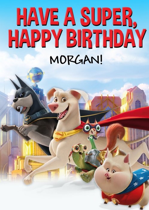 DC League Of Super-Pets Birthday Card