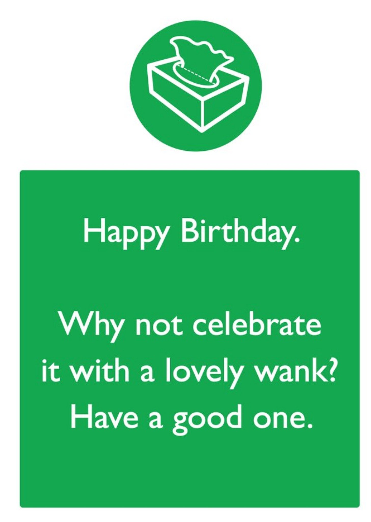 Brainbox Candy Rude Funny Happy Birthday Celebreate With A Lovely Wank Card