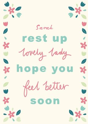 Get well soon card - feel better soon