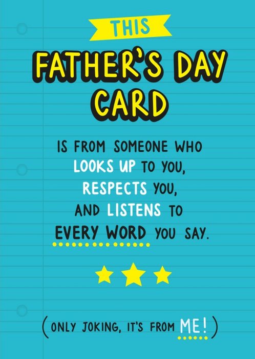 Funny This Fathers Day Card