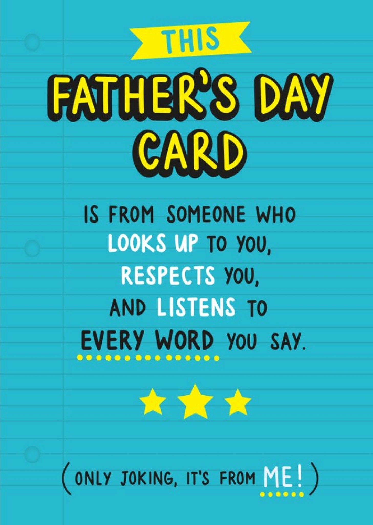 Moonpig Funny This Fathers Day Card, Large
