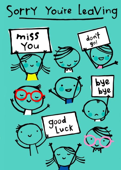 UK Greetings Carlton Cards Goodbye Leaving Good Luck Kids Card