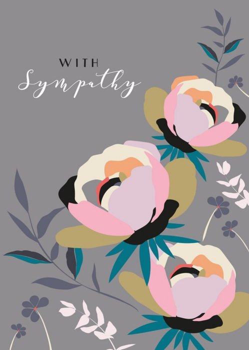 Laura Darrington Floral Illustrated Sympathy Card