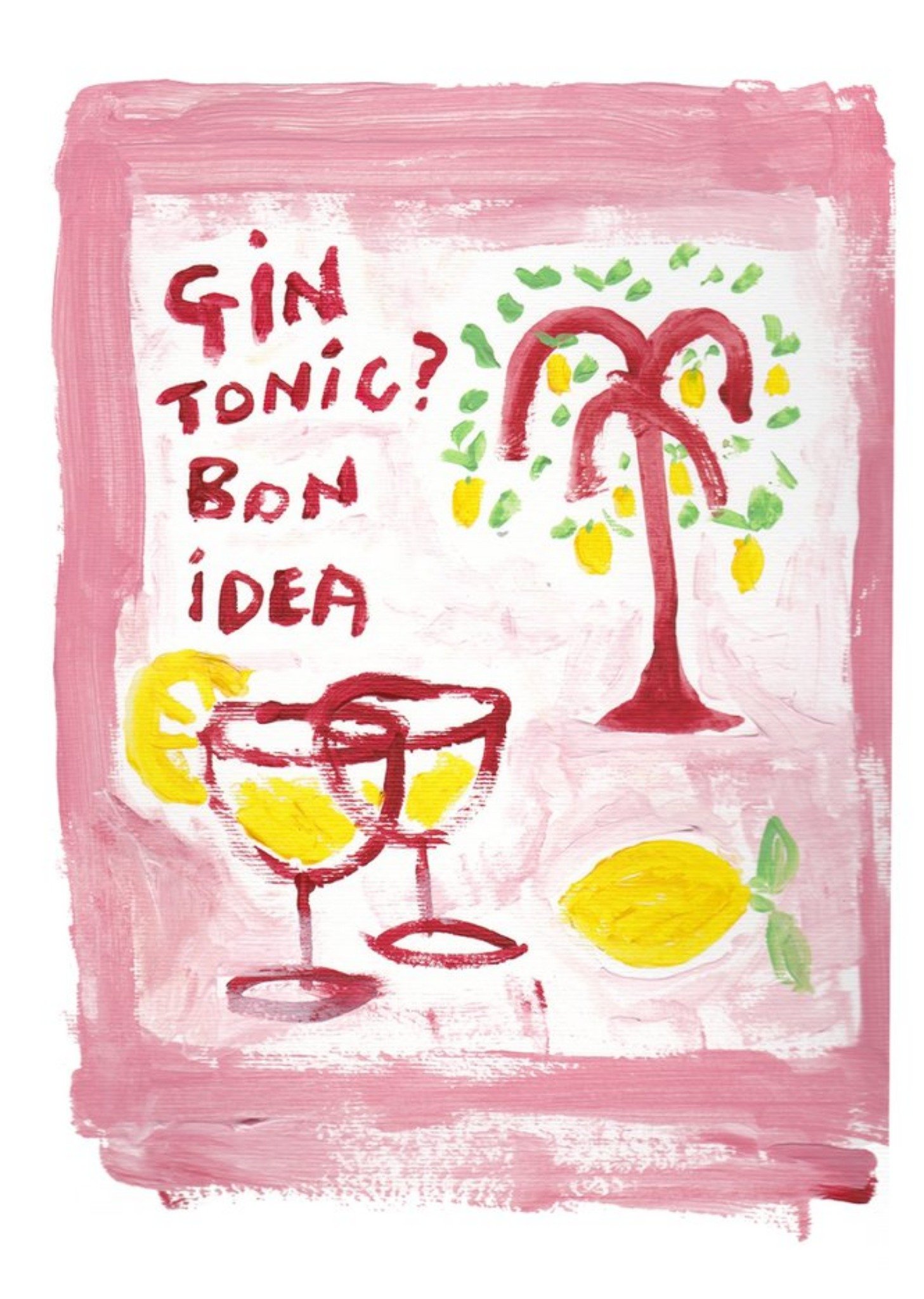 Moonpig Gin Tonic? Bon Idea Card Ecard