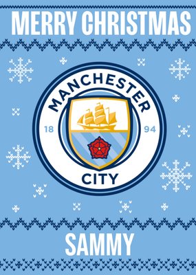 Man City Christmas Card