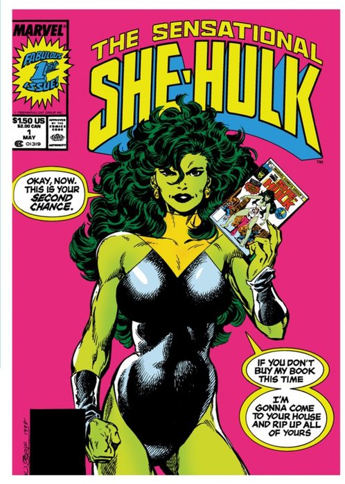 Marvel Comics She_Hulk Birthday Card