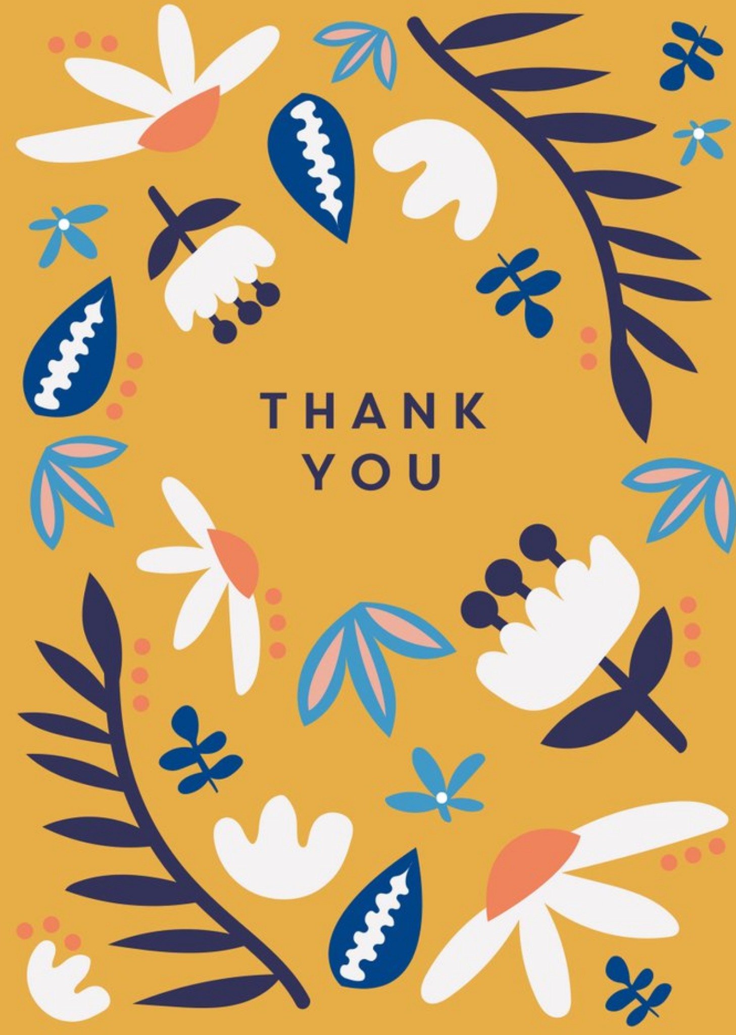 Thank You Floral Card Ecard