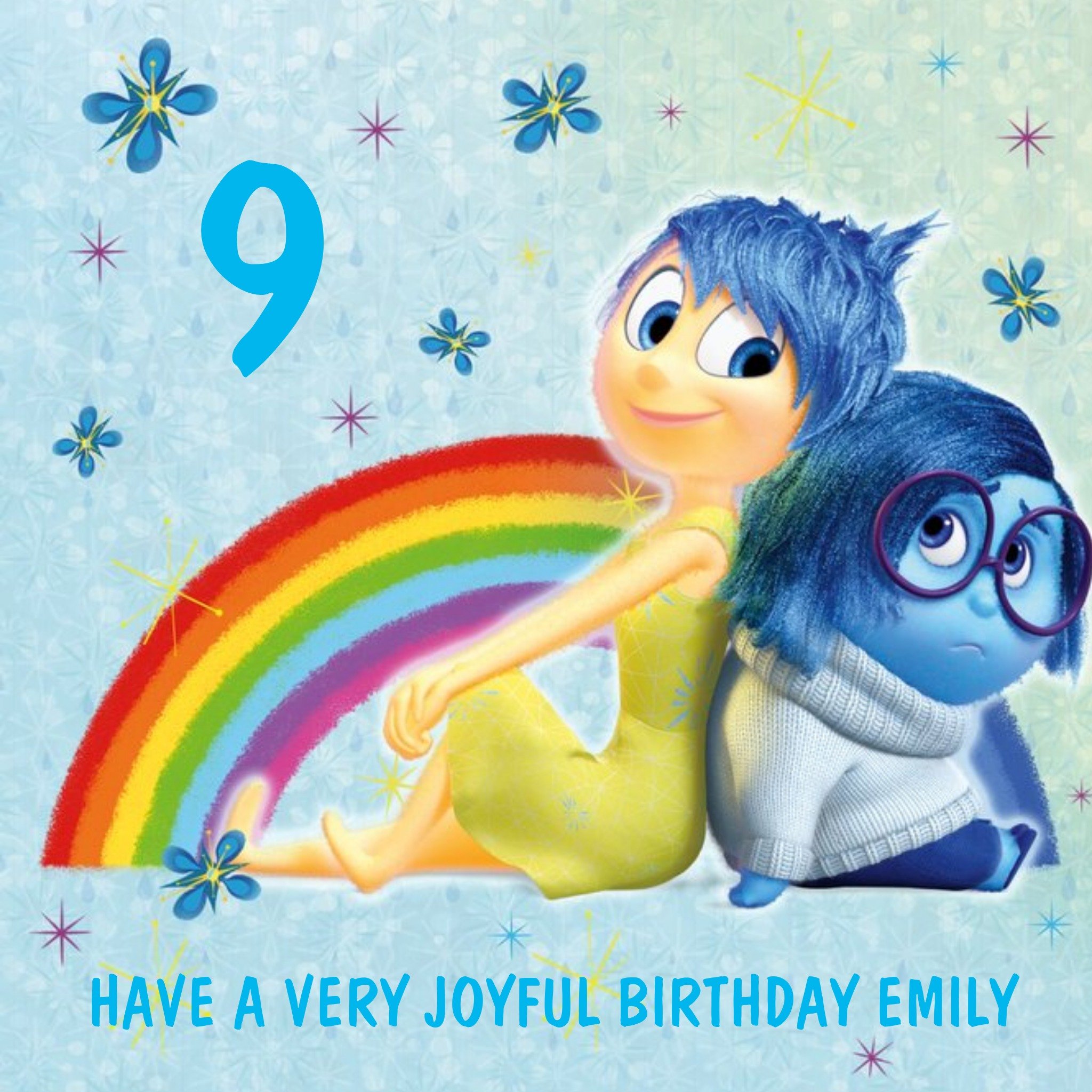Disney Personalised Inside Out Card, Square