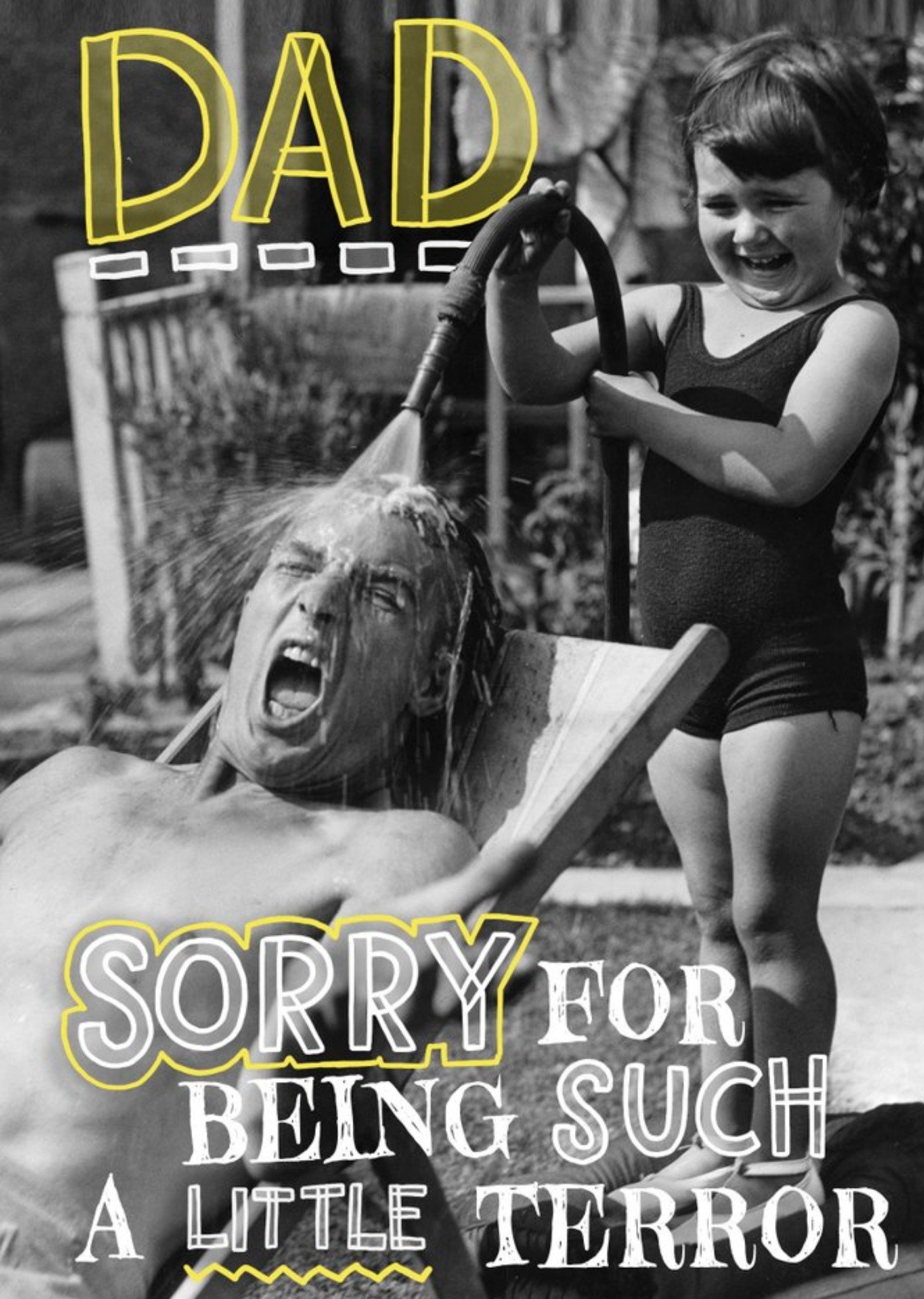 Sorry For Being Such A Little Terror Father's Day Card Ecard