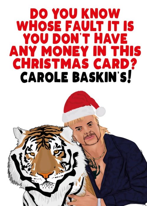 Whose Fault It Is Christmas Card