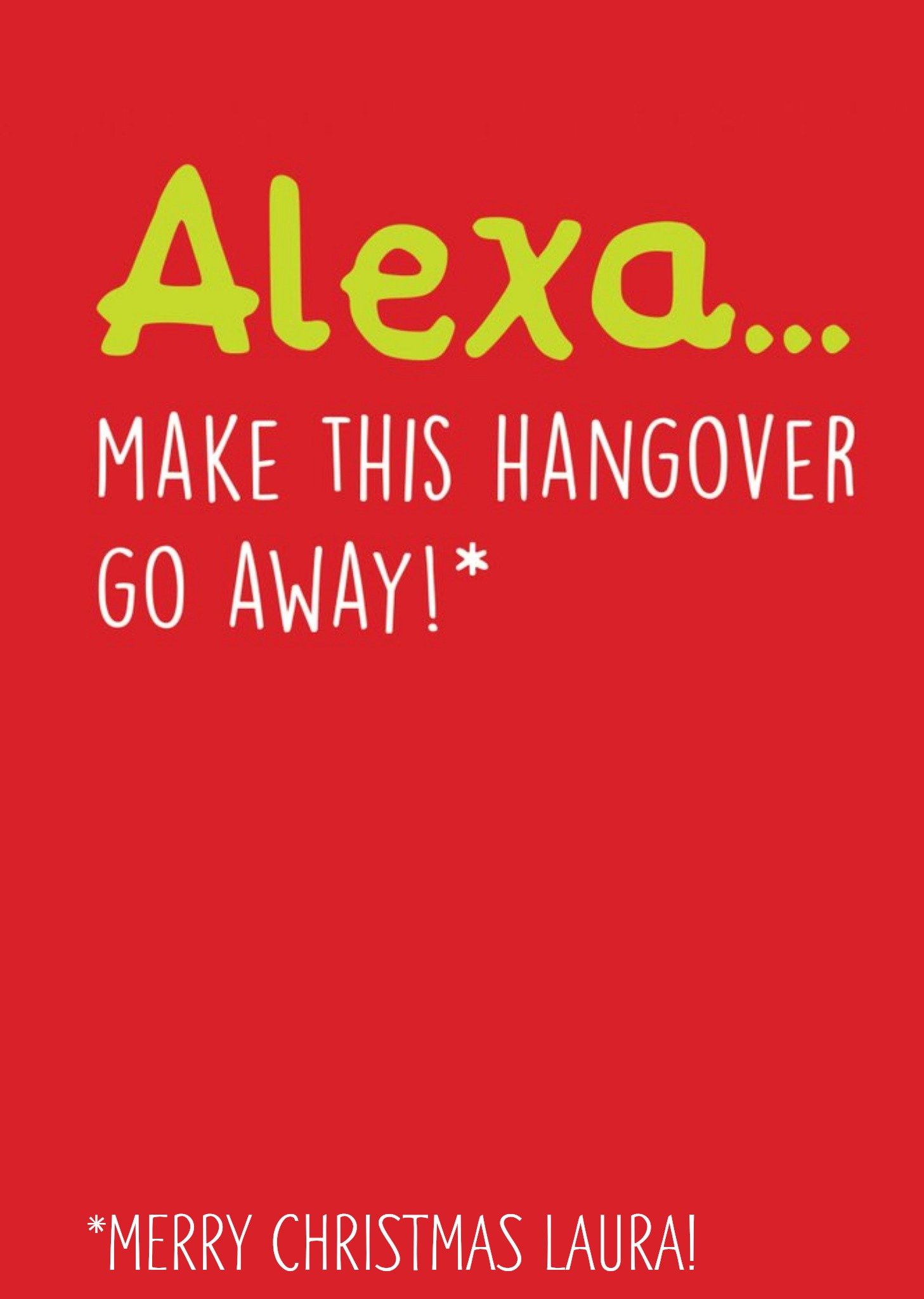 Make This Hangover Go Away Funny Card Ecard