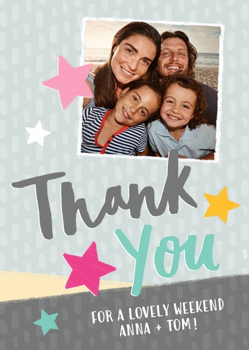 Thank You card - photo upload card