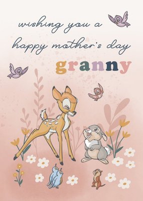 Cute Disney Bambi And Thumper Mothers Day Card