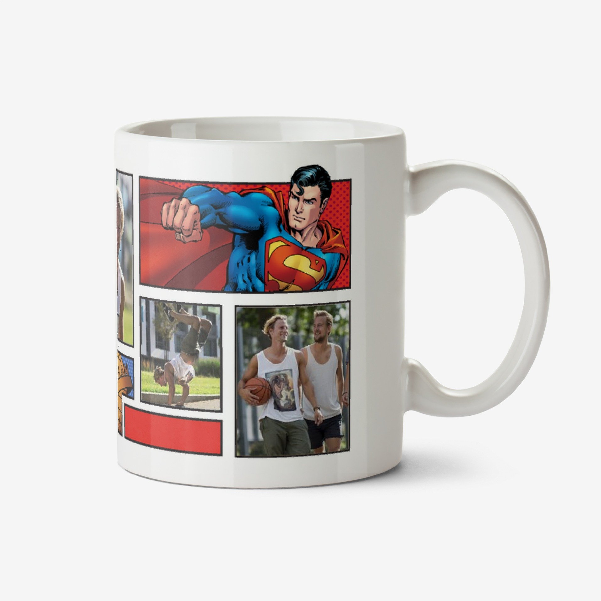 Moonpig Superman Comic Book Photo Upload Mug Ceramic Mug