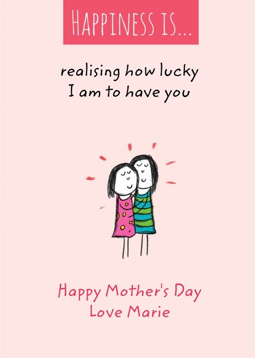 Mother's Day Card - lucky to have you