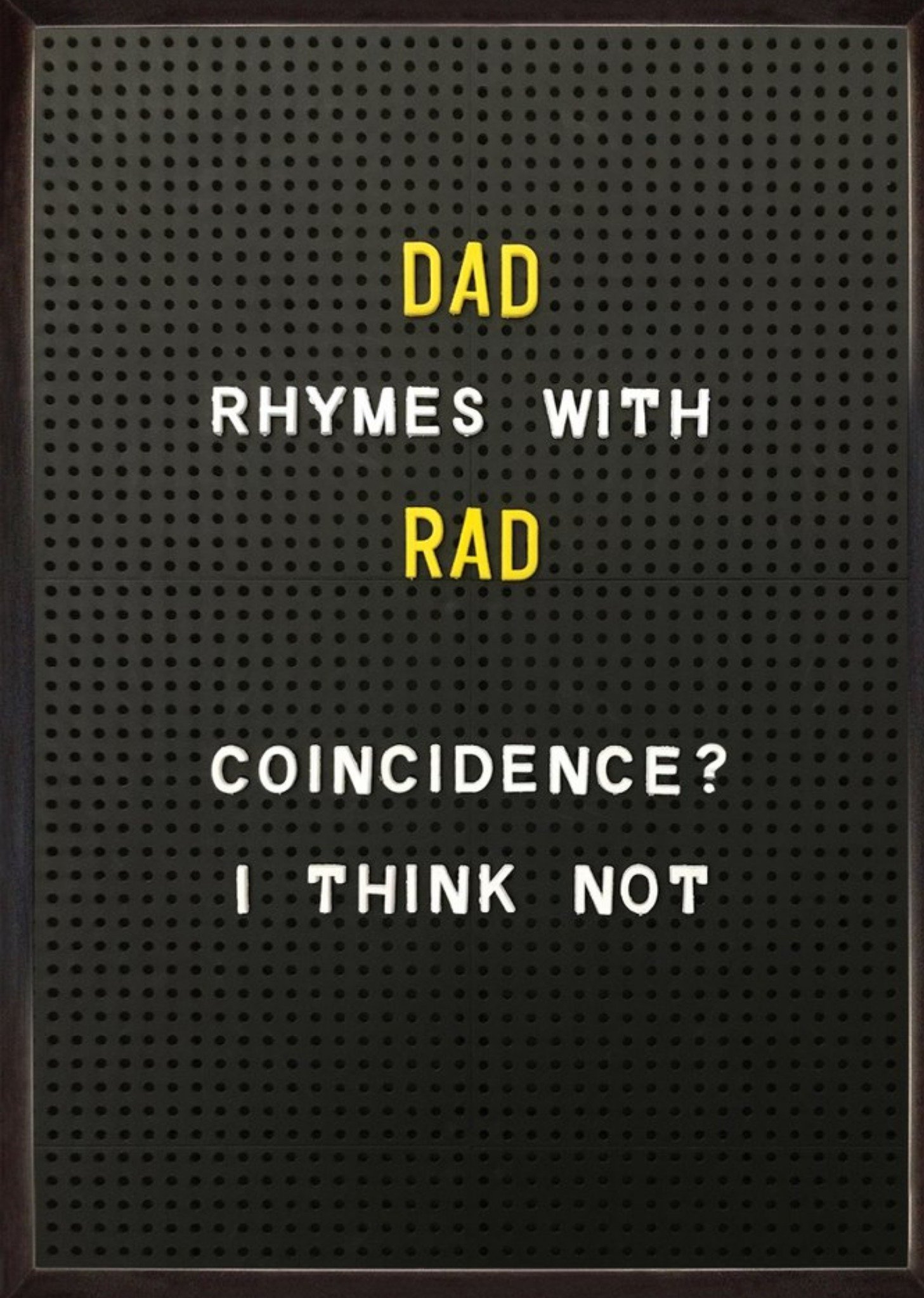 Brainbox Candy Dad Pin Board Humour Father's Day Card Ecard