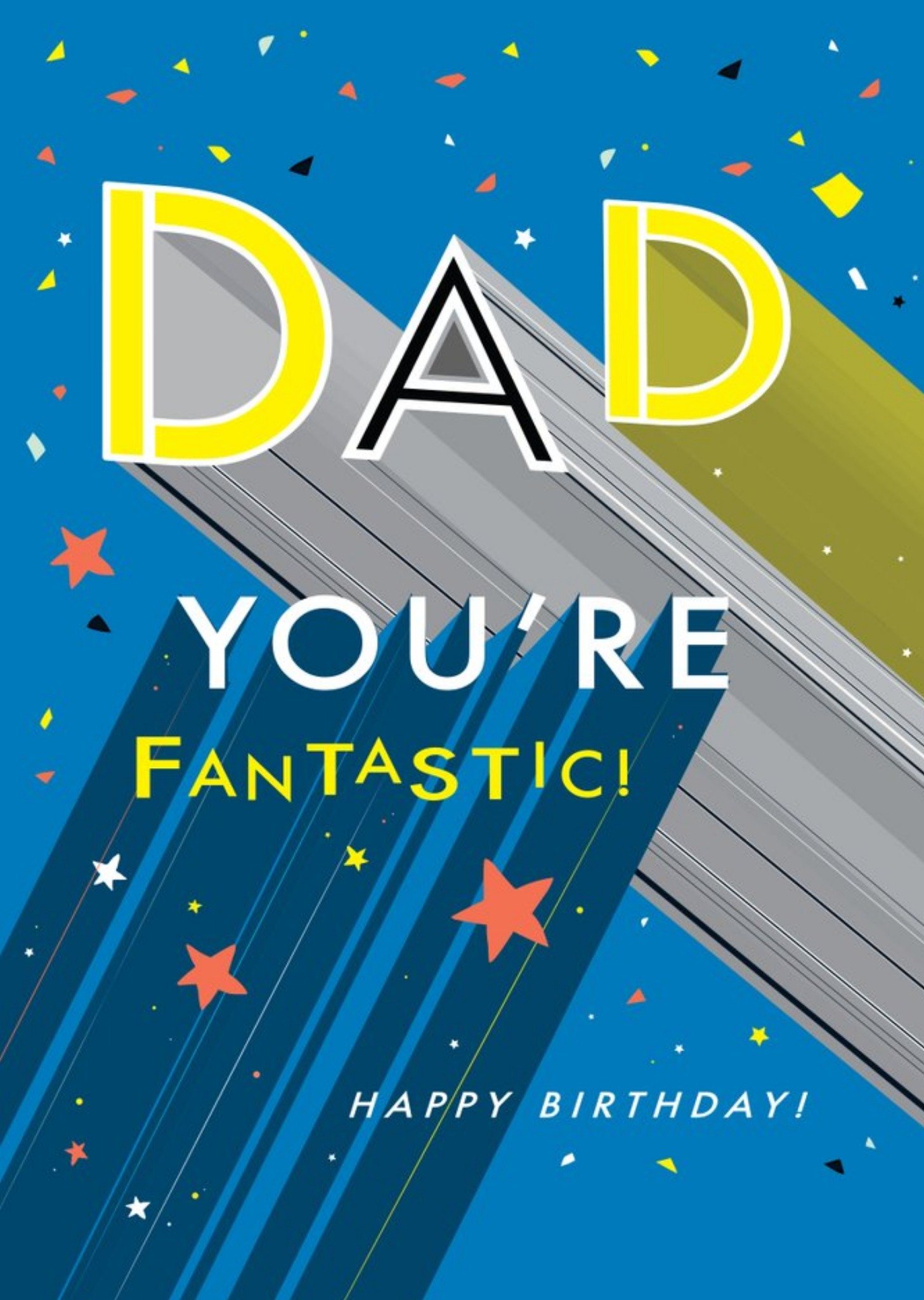 Moonpig Happy Birthday Youre Fantastic Dad Card, Large