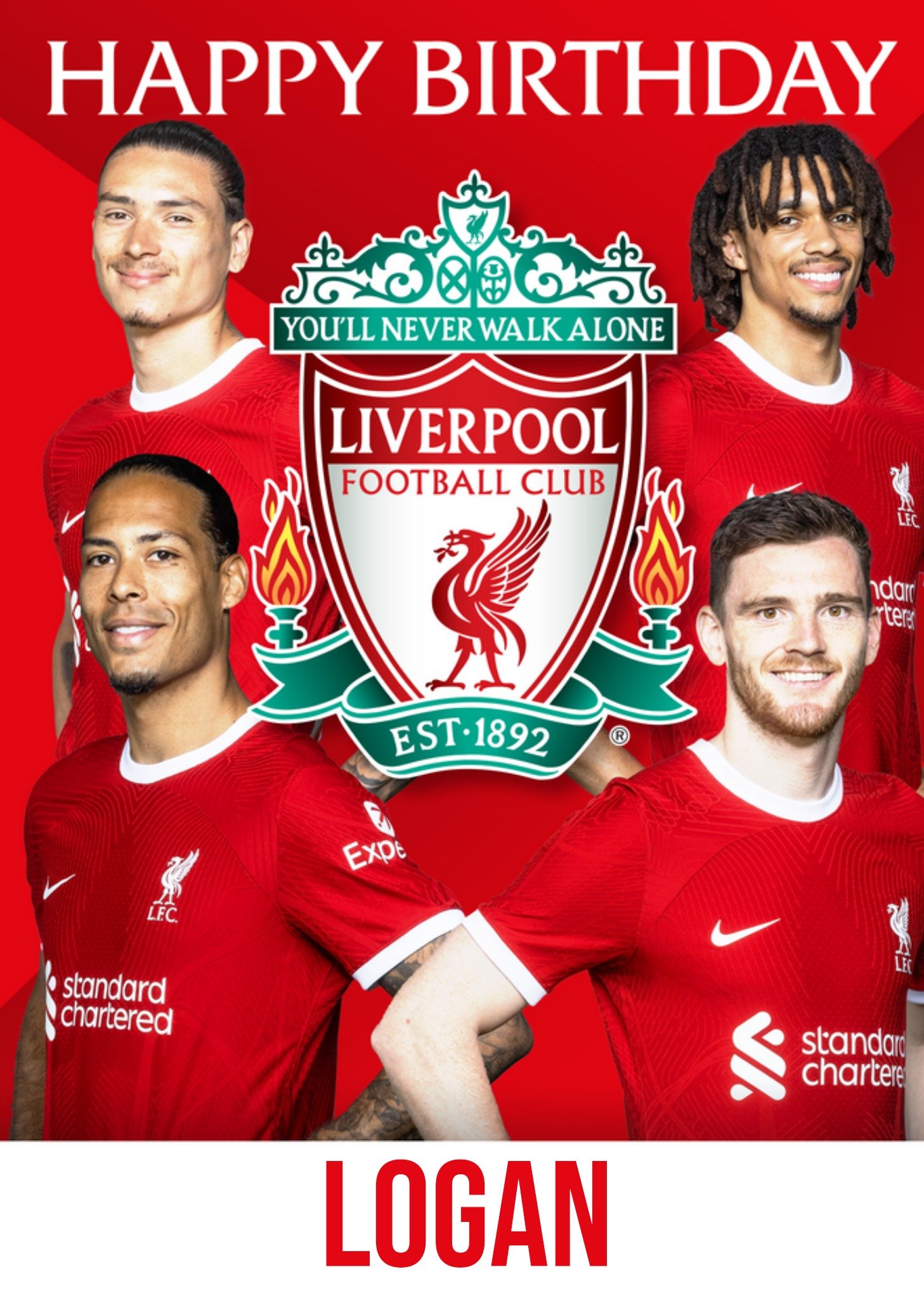 Liverpool Fc Birthday Card Ecard