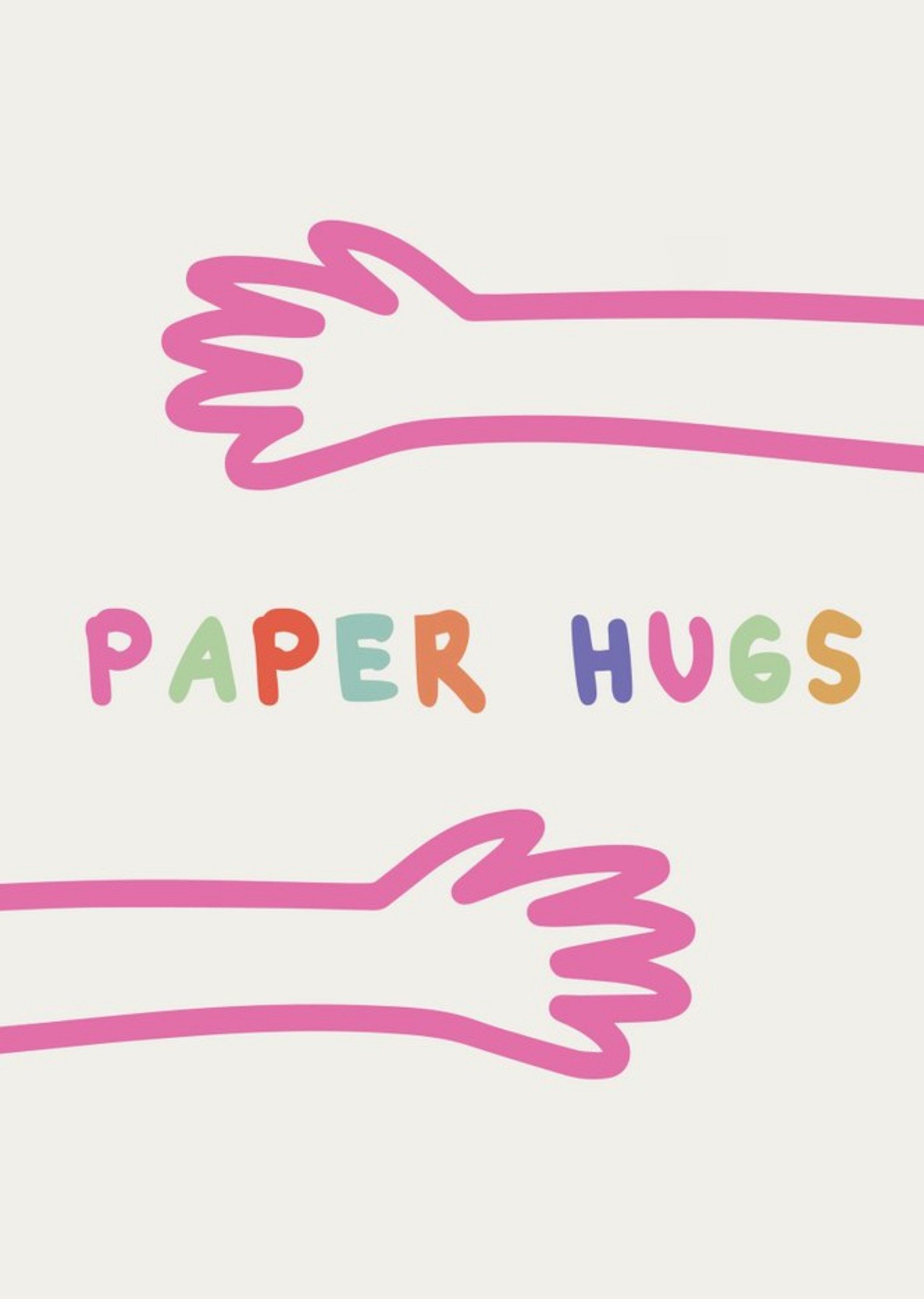Rumble Cards Paper Hugs Card, Large