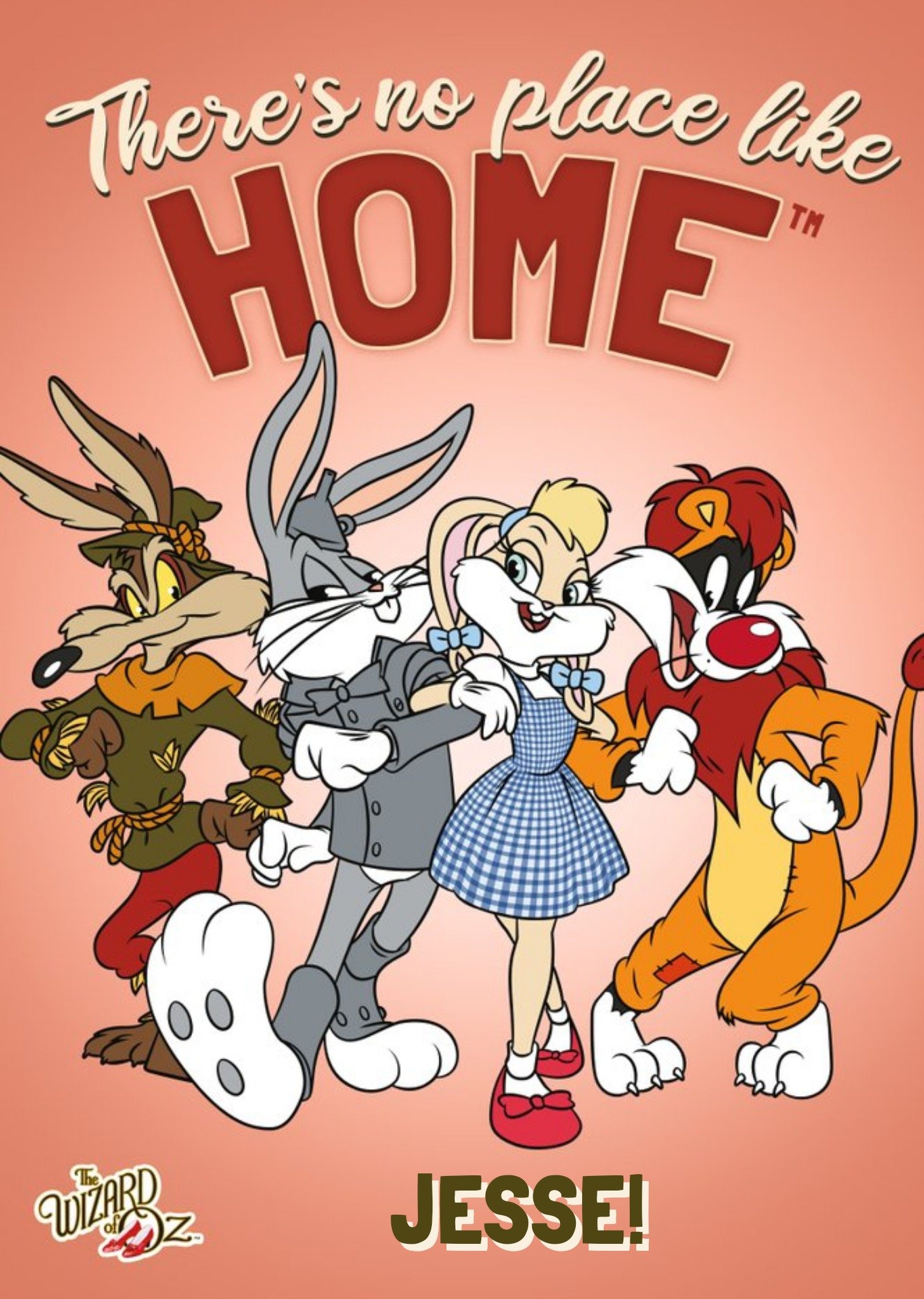 Moonpig Warner Brothers 100 There's No Place Like Home Card, Large