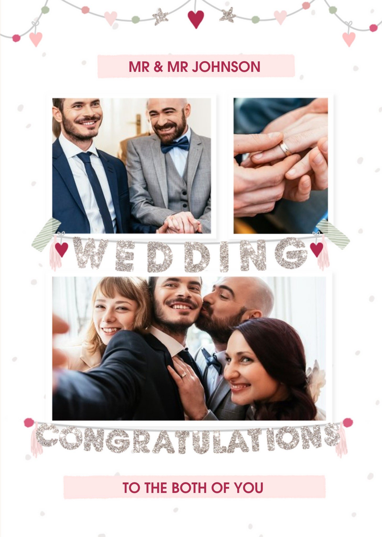 Moonpig Wedding Congratulations Photo Upload Wedding Card Ecard