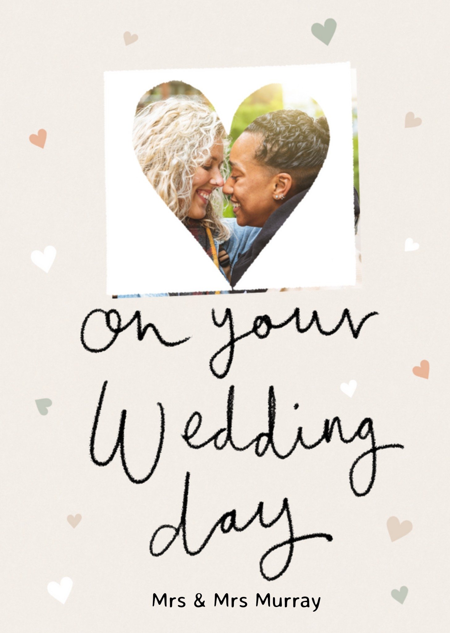 Moonpig On Your Wedding Day Photo Upload Wedding Card, Large