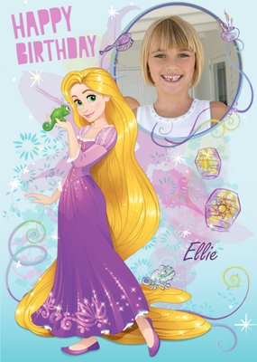 Disney Tangled Rapunzel Happy Birthday Photo Card