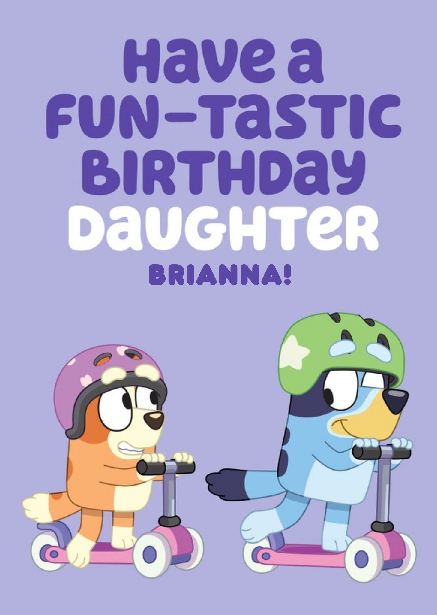 Bbc Bluey And Bingo Have A Fun-Tastic Birthday Card