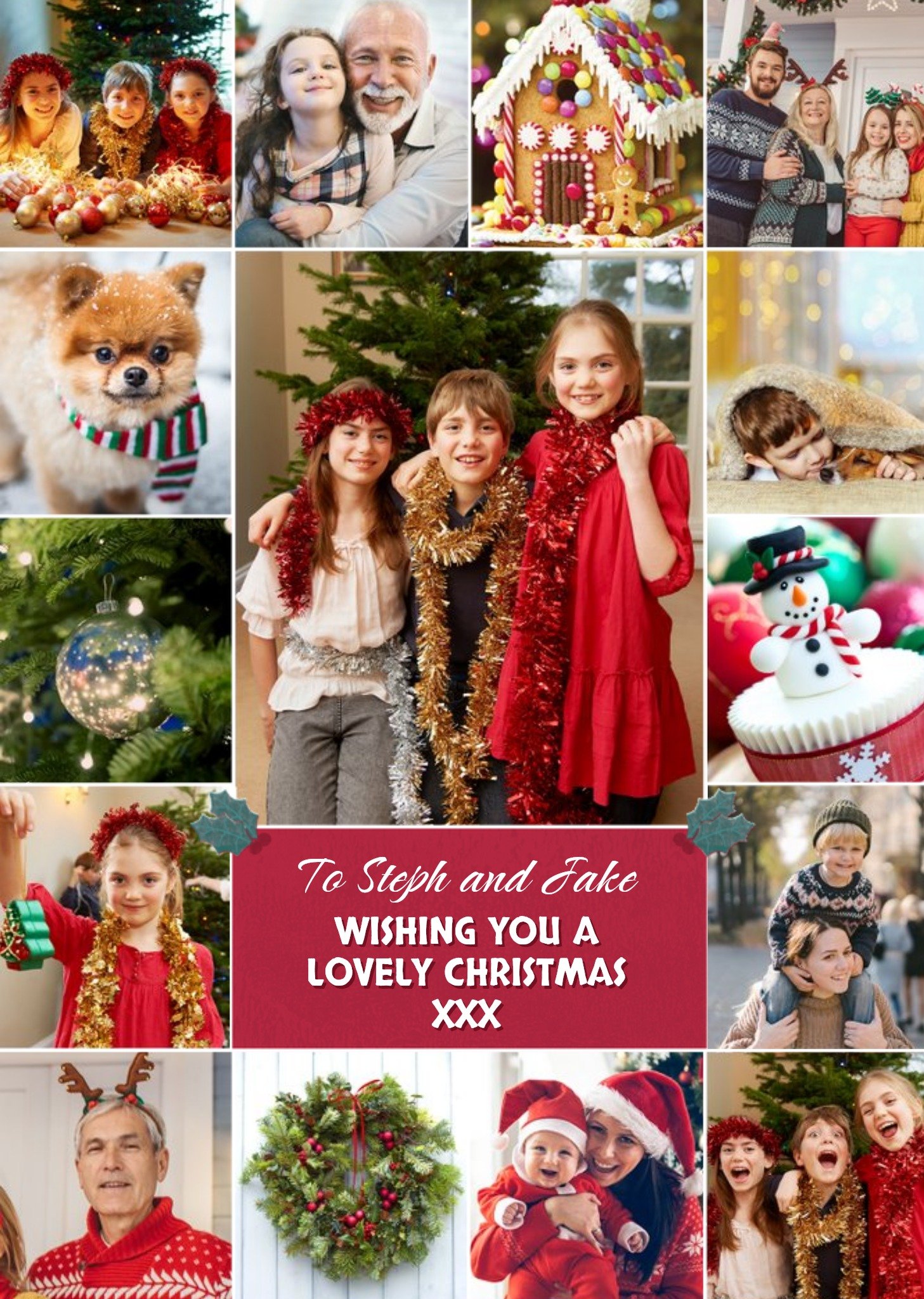 Multi Photo Upload Christmas Card