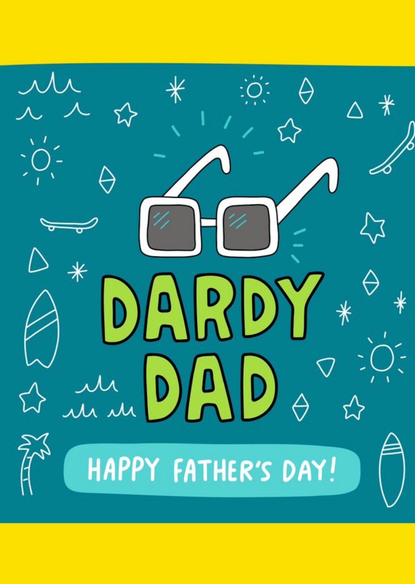 Angela Chick Sunglasses Australia Surfboard Father's Day Dad Card Ecard