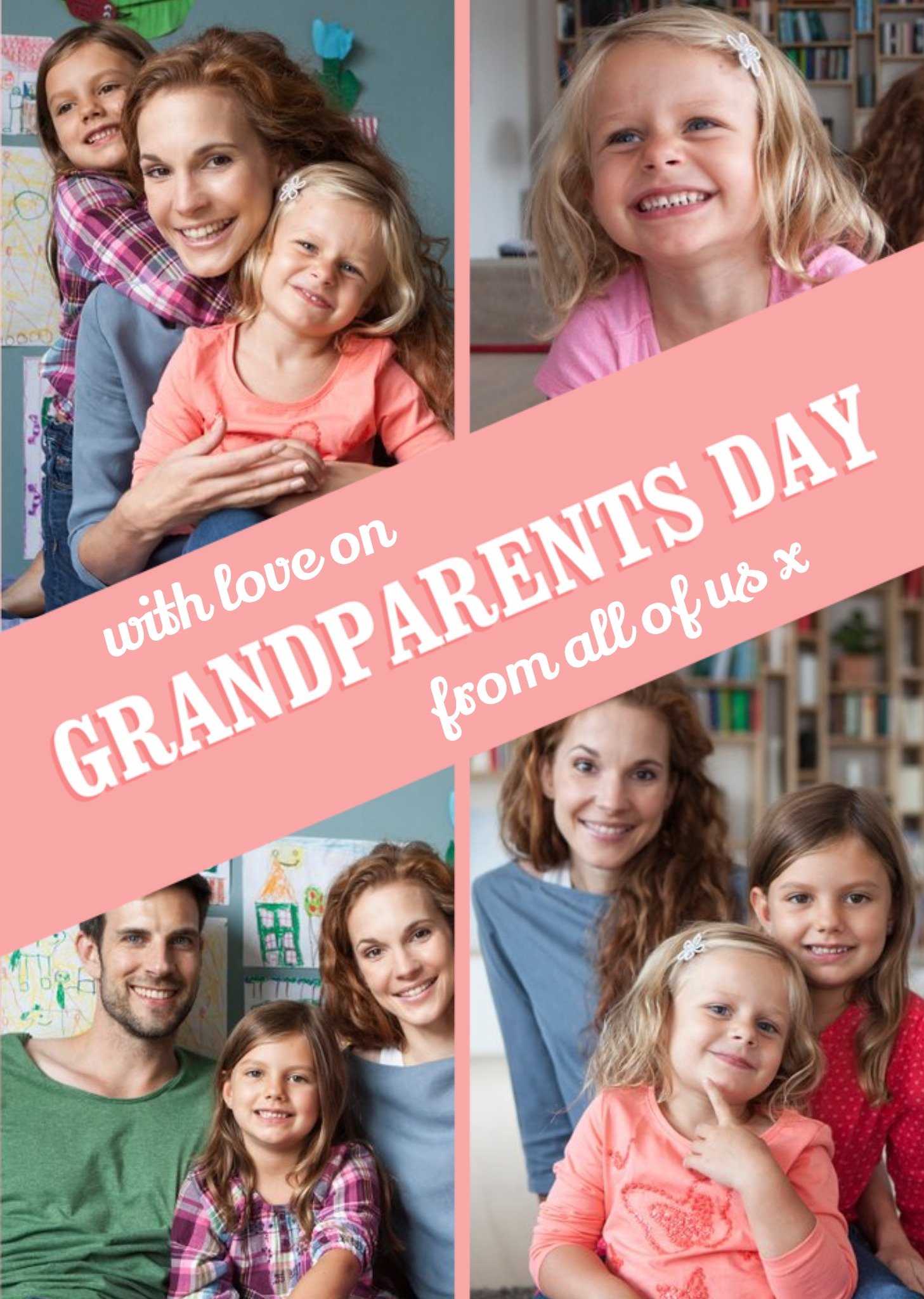 Moonpig With Love On Grandparents Day From Us All, Large Card