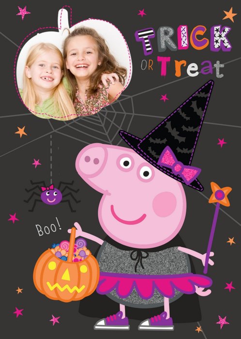 Peppa Pig Trick Or Treat Halloween Card