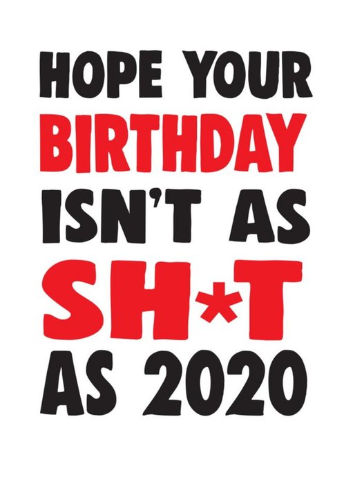 Funny Cheeky Chops 2020 Birthday Card