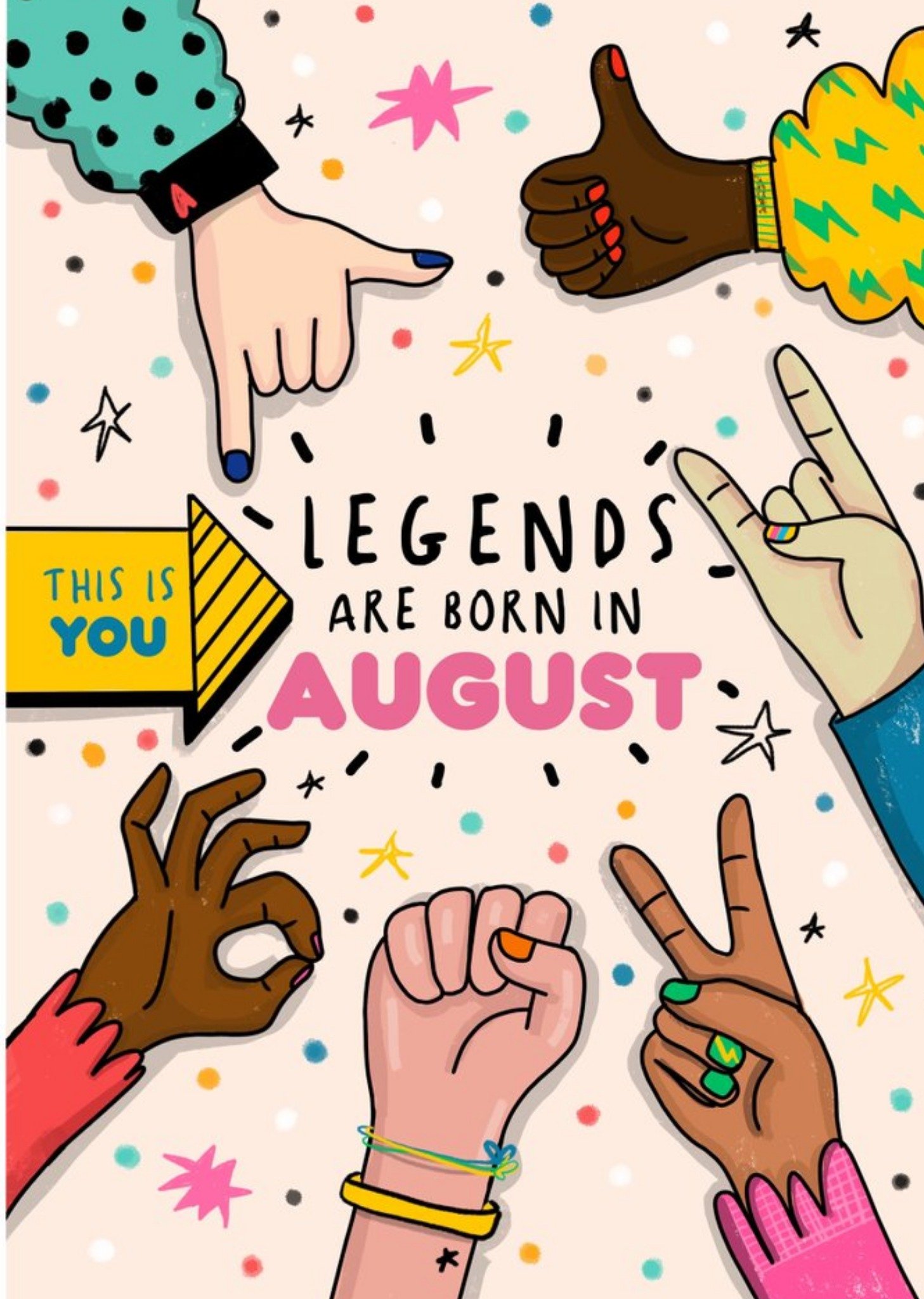 Legends Are Born In August Card Ecard