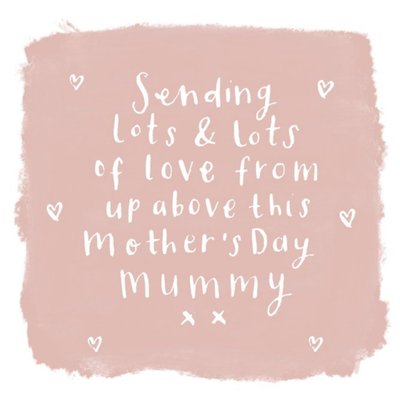 Sending Lots Of Love From Above Mother's Day Card