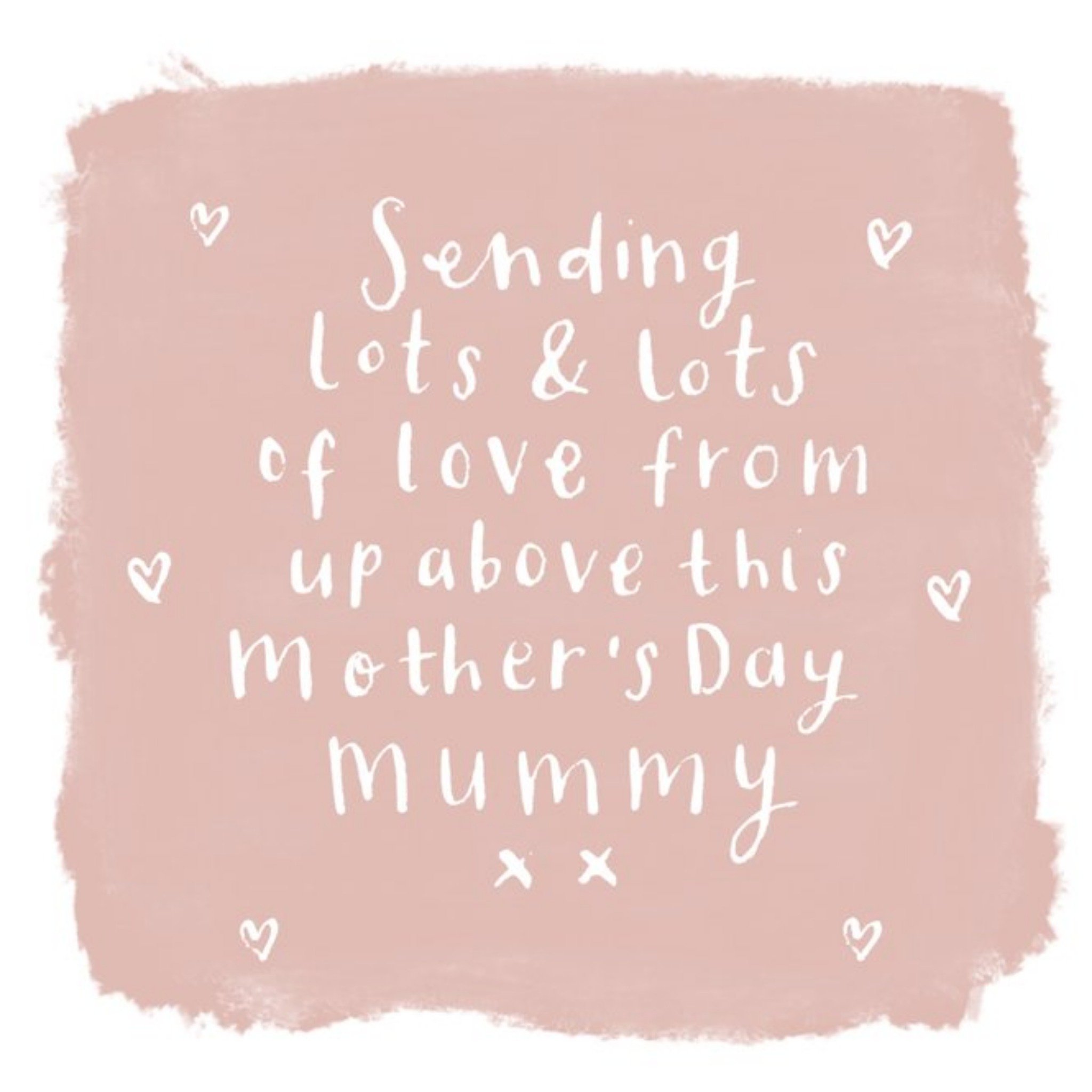 Moonpig Sending Lots Of Love From Above Mother's Day Card, Square