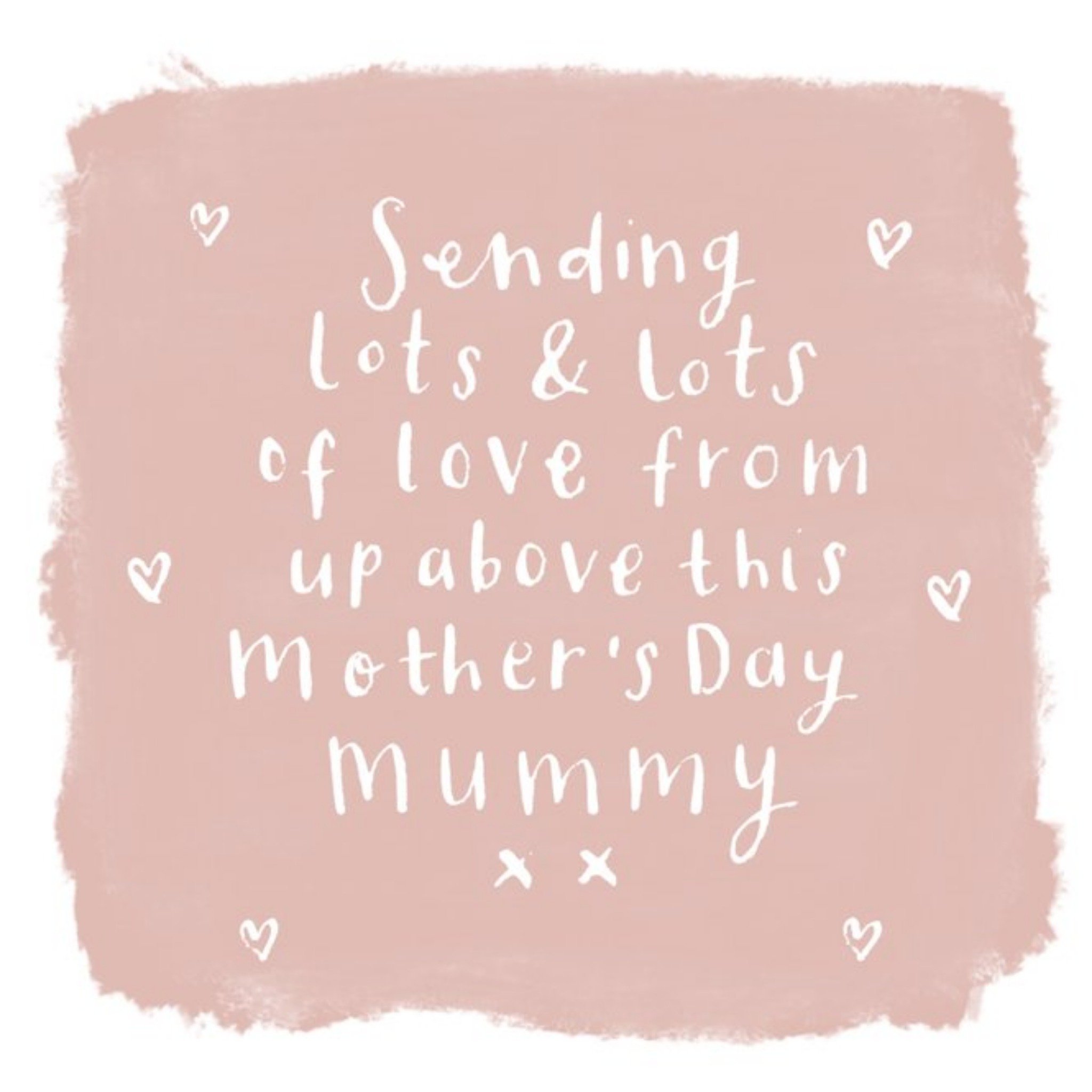 Sending Lots Of Love From Above Mother's Day Card, Square