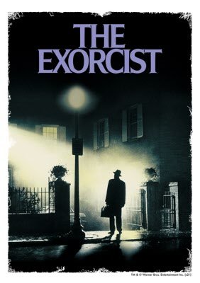 Warner Brothers The Exorcist Horror Film Poster T Shirt