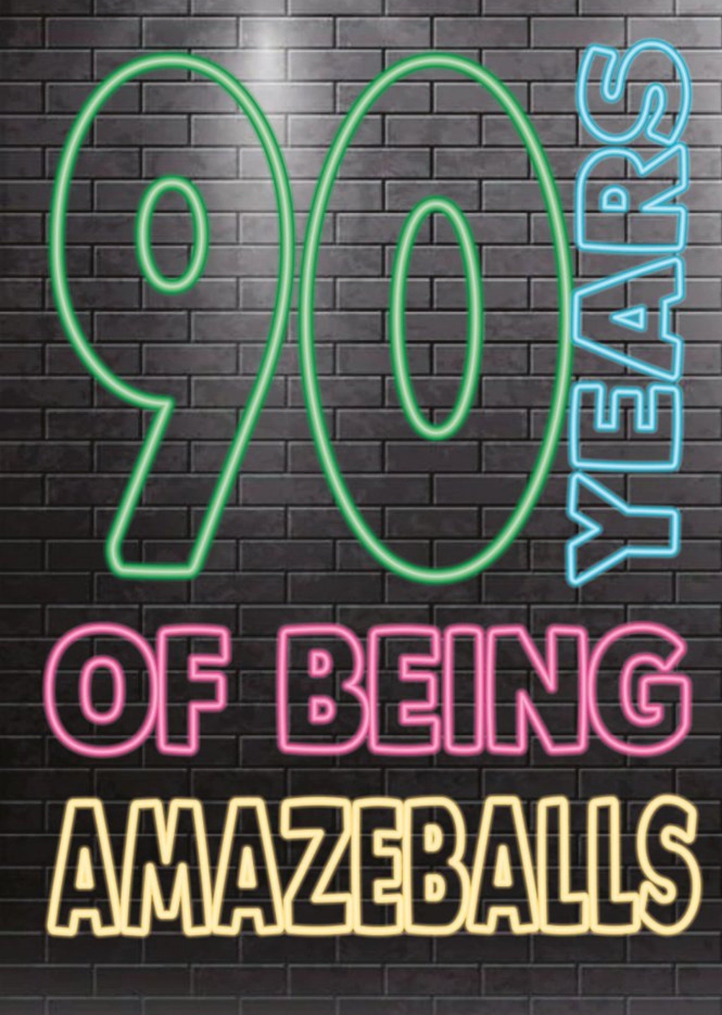 Cheeky Chops 90 Years Of Being Amazeballs Card Ecard