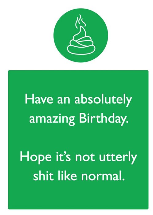 Rude Funny Hope You Have An Absolutely Amazing BIrthday Card