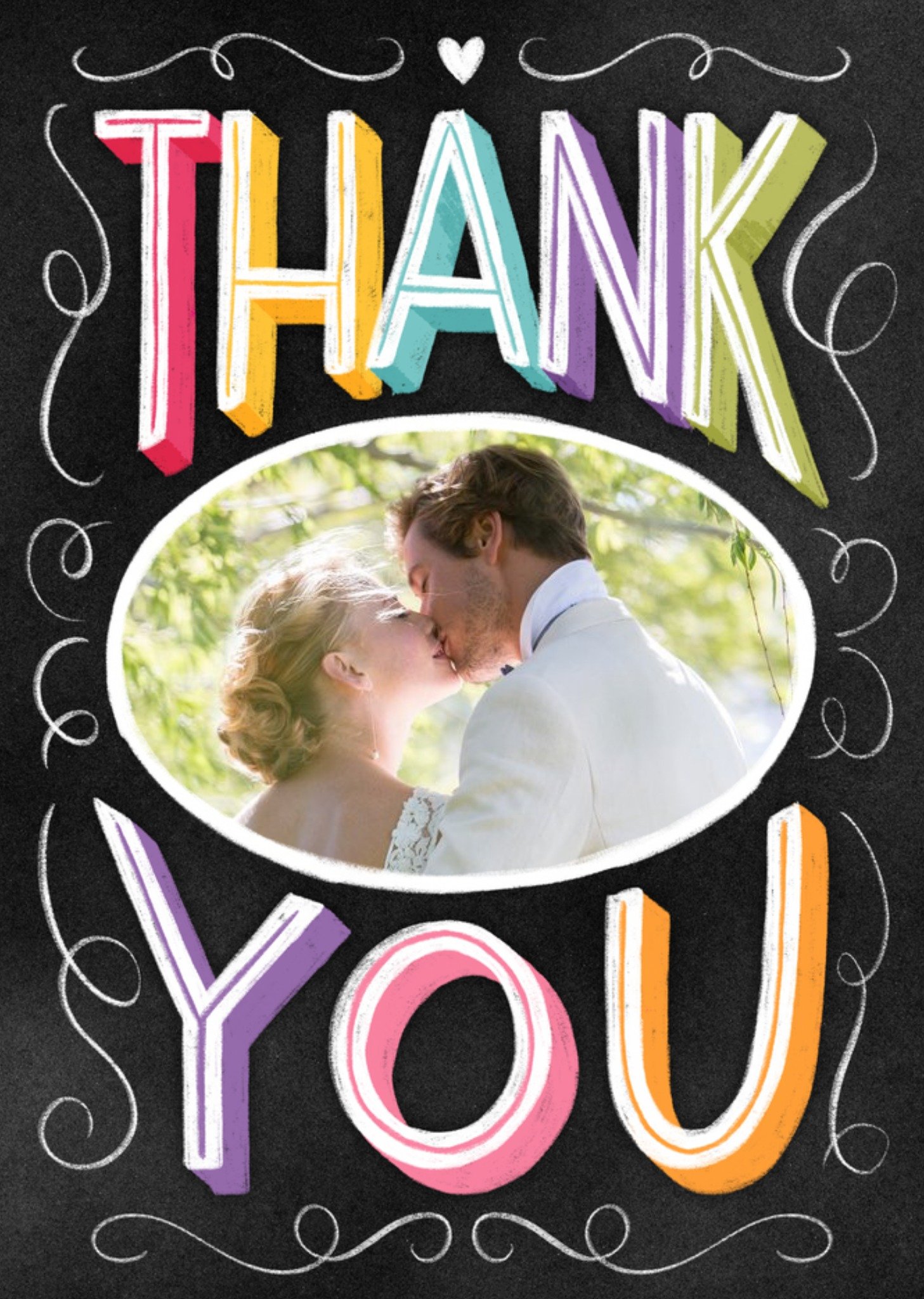 Wedding Photo Upload Postcard Thank You