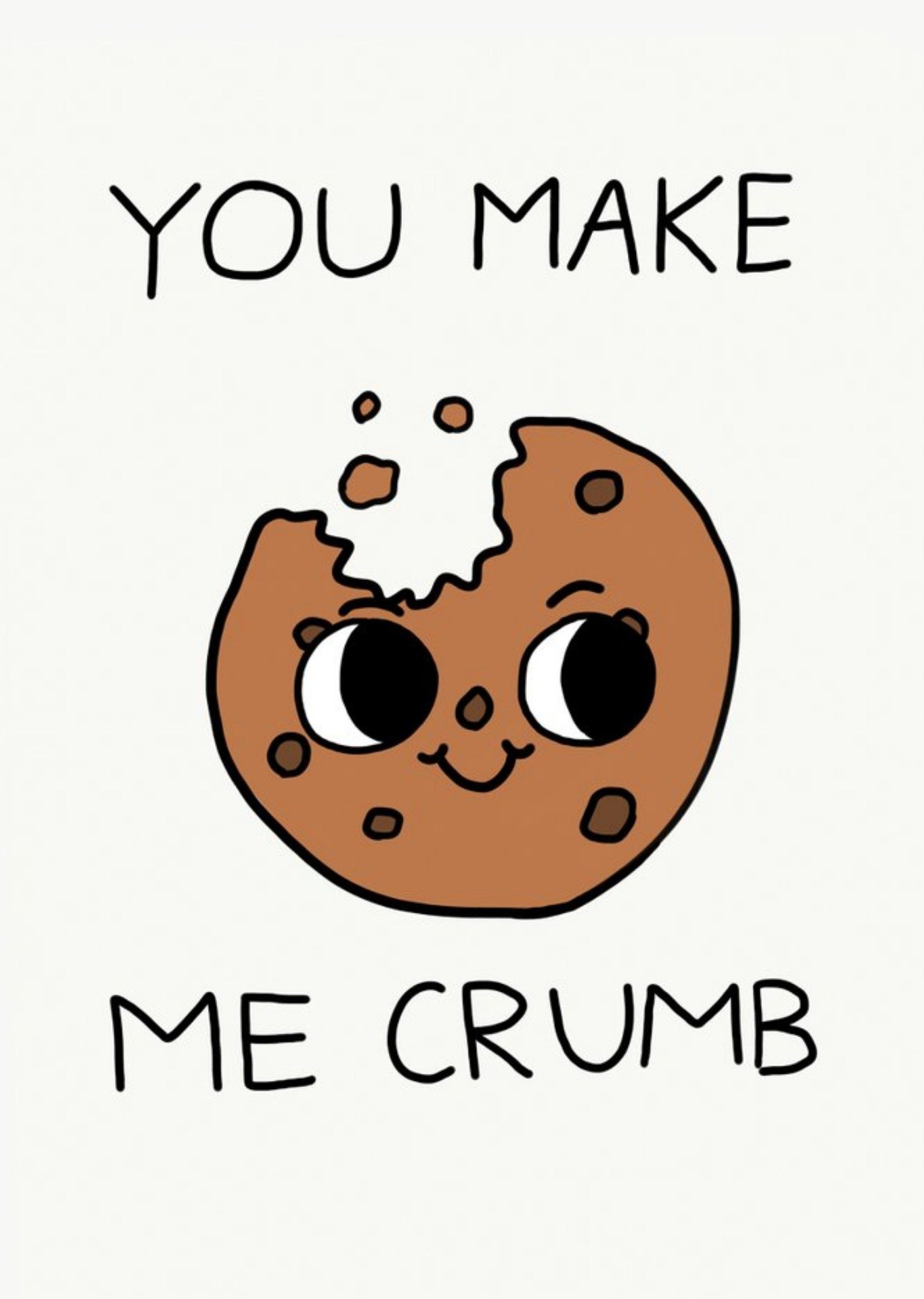 Jolly Awesome You Make Me Crumb Cookie Card Ecard
