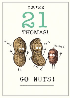 Humorous Go Nuts Birthday Card