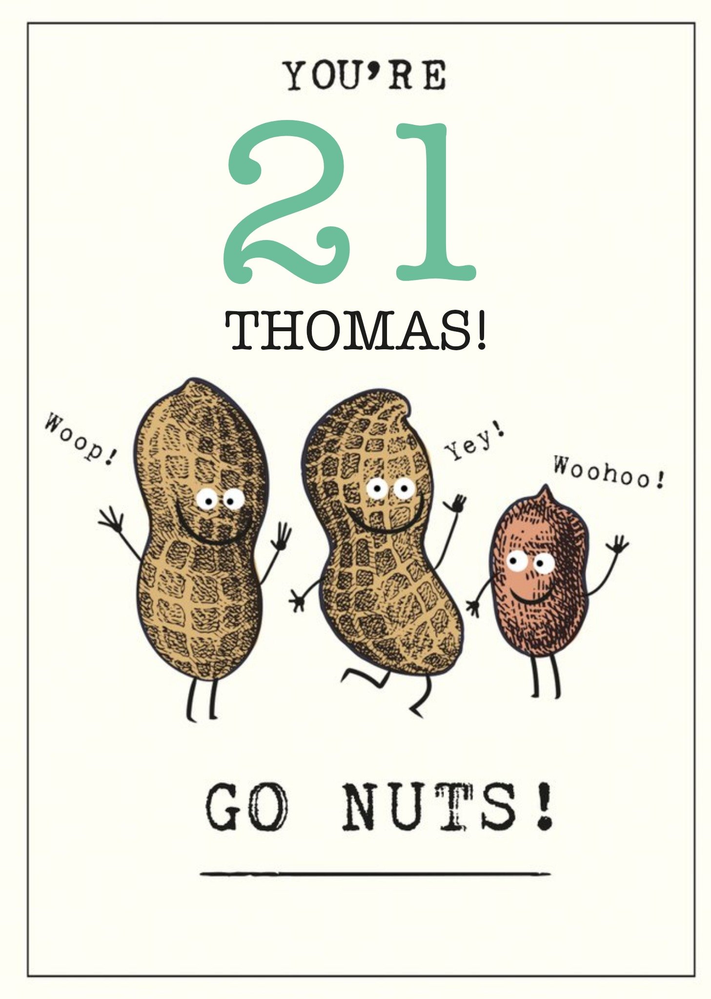 Moonpig Humorous Go Nuts Birthday Card Ecard