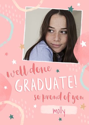 Hooray For Today Photo Upload Graduation Card 