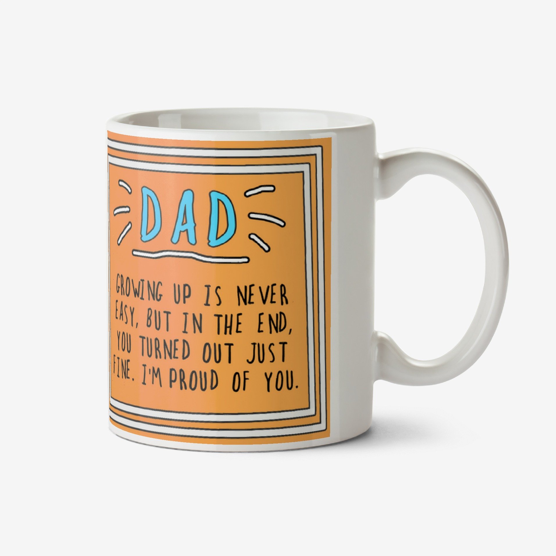 Funny Sentiment Dad Photo Upload Mug By Go La La Ceramic Mug