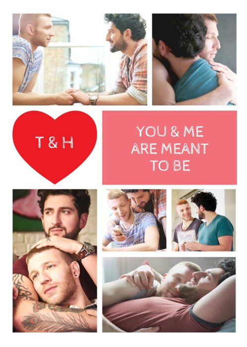 You And Me Are Meant To Be Multi-Photo Love Card