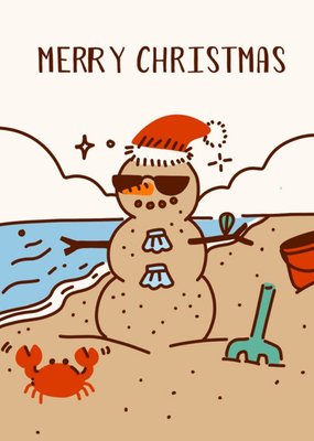 Illustrated Sandman Christmas Card
